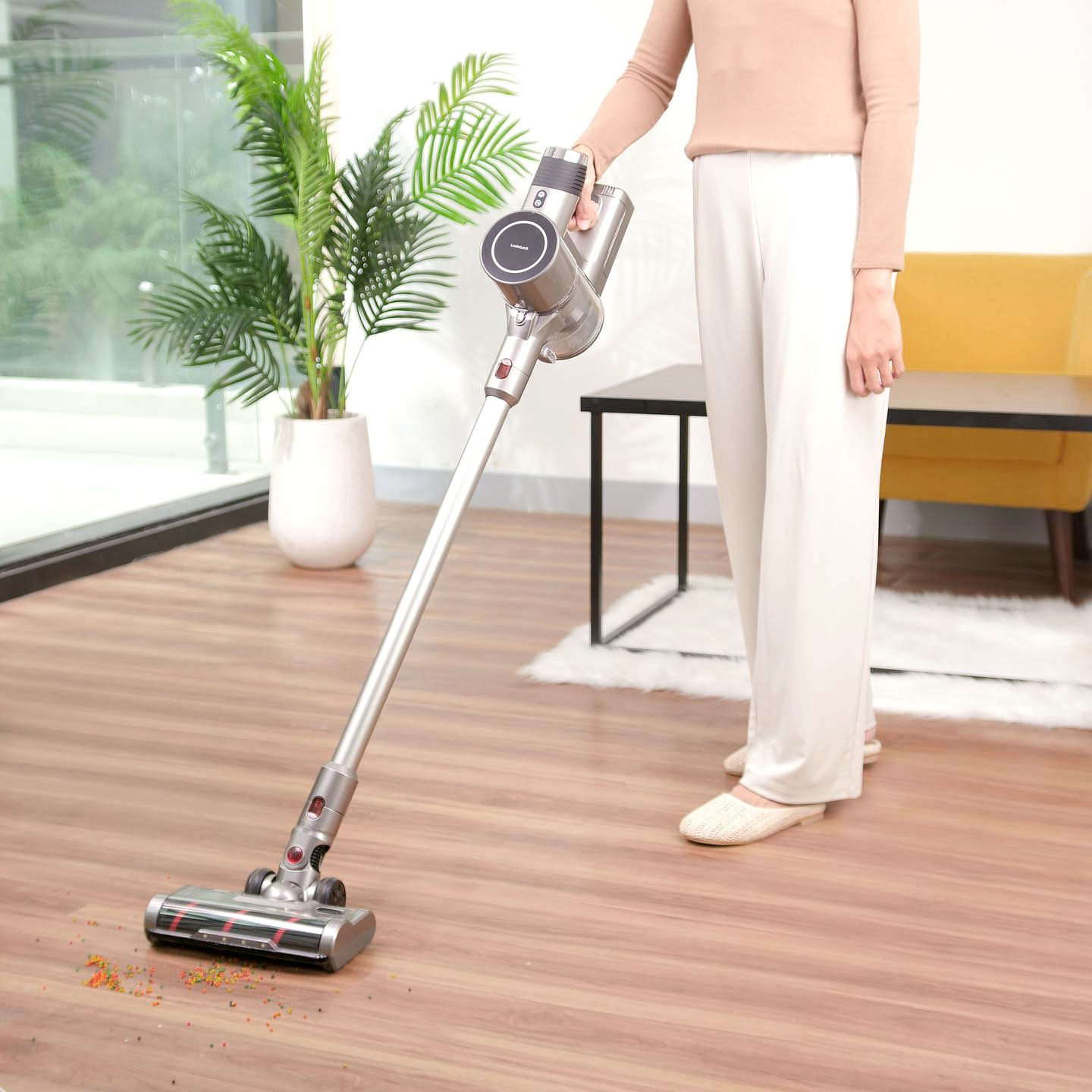 Máy Hút Bụi Không Dây Dùng Pin Sạc Locknlock Premium Cordless Vacuum Cleaner 220 - 240V, 50/60Hz, 350W, 500Ml, Màu Xám - ENV356GRY, , large image number 1